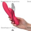 California Dreaming Vibrador con estimulador de clitoris y carga USB